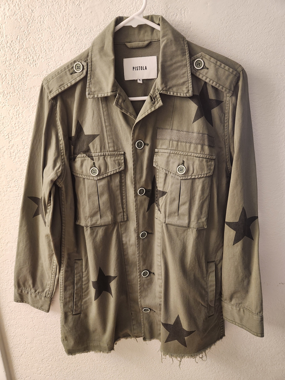 Pistola Women's Star Print Utility Jacket Size S
